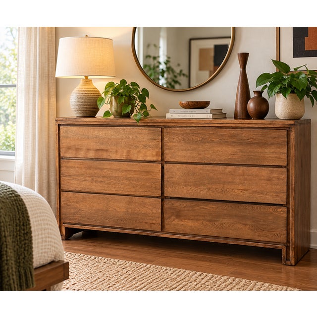 A beautifully restored vintage six-drawer dresser by Conant Ball Furniture Makers, dating approximately to the 1950s–early...
