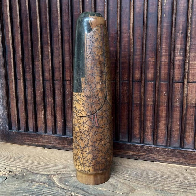 Mid-Century Modern Vintage Kokeshi by Inosuke Kobayashi, Japan, 1950s For Sale - Image 3 of 18
