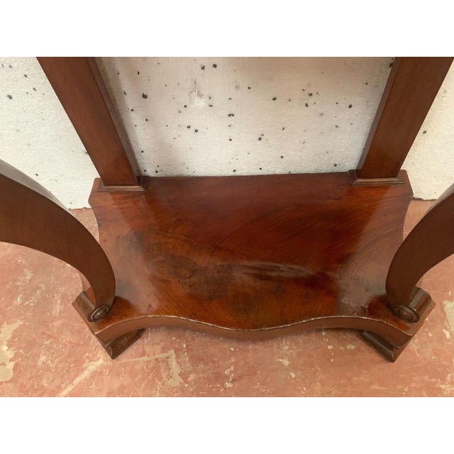 Louis Philippe Console in Mahogany and Veneer, 19th Century For Sale - Image 5 of 15