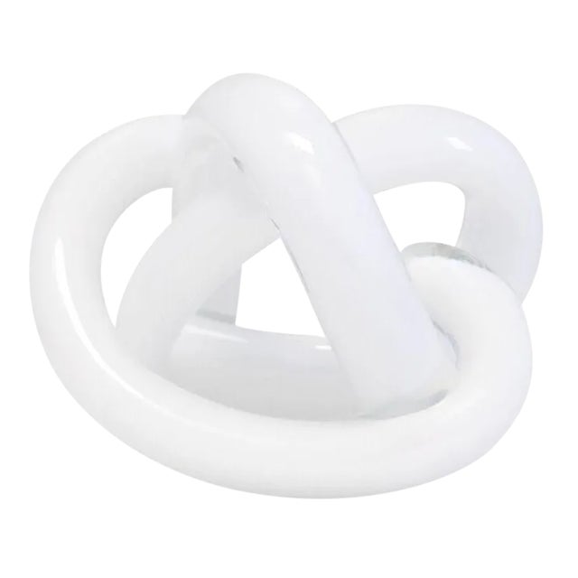 SkLO SkLO Wrap Object Glass Knot - White For Sale - Image 4 of 4