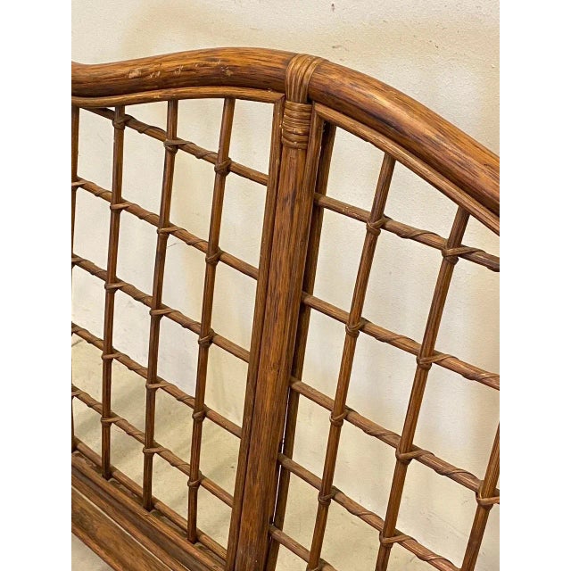 Wicker and Bamboo Sofa, 1970s For Sale - Image 11 of 12