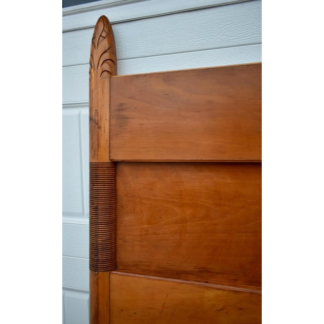 Antique Victorian Cottage Style Full Size High Back Headboard For Sale In Philadelphia - Image 6 of 12