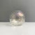Italian Modern Transparent Spherical Glass Vase with Rhomboidal Motifs, 1980s For Sale - Image 11 of 12