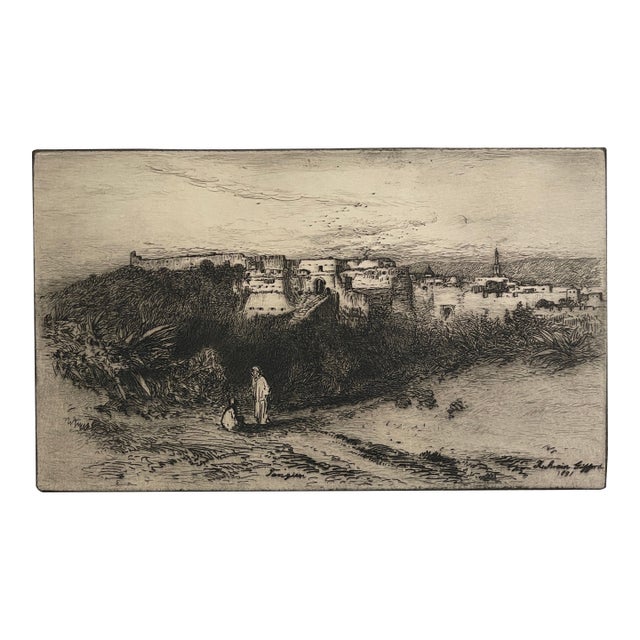 1881 Robert Swain Gifford Tangier Etching For Sale