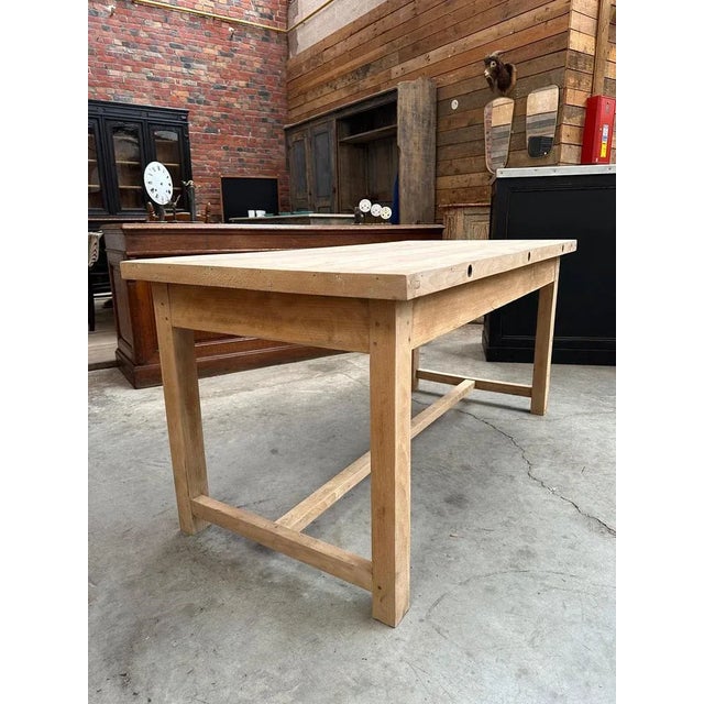 Butcher's Table in Solid Beech For Sale - Image 4 of 12