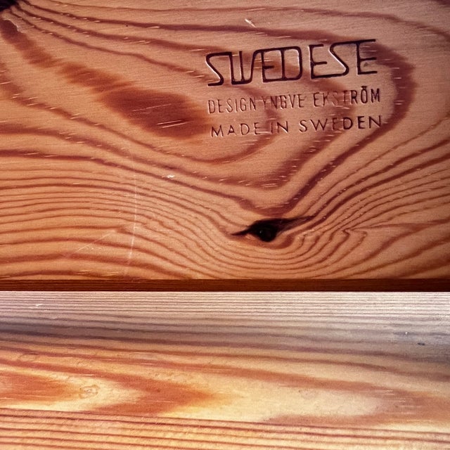 Brutalist Scandinavian Modern Coffee Table in Pine by Yngve Ekström for Swedese, 1970s For Sale - Image 3 of 9
