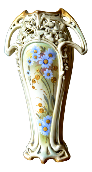 Art Nouveau Vase by Ernst Wahliss, 1900s