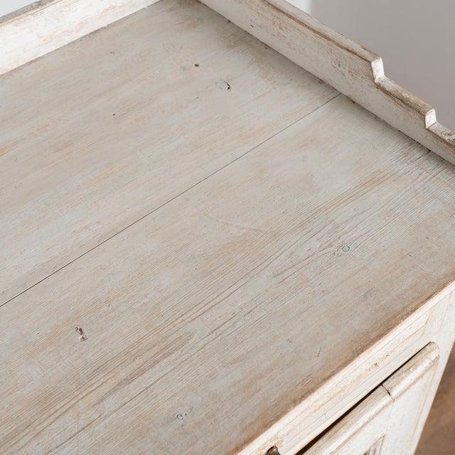 19th Century Swedish Gray Painted Pine Sideboard For Sale - Image 10 of 14