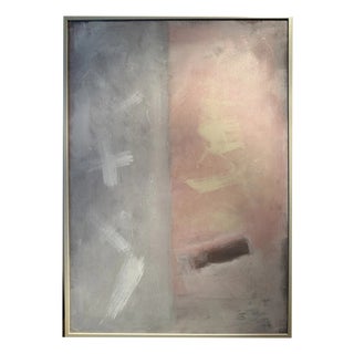 Johann Scharloh, Abstract Composition, 1981, Oil Painting on Canvas For Sale