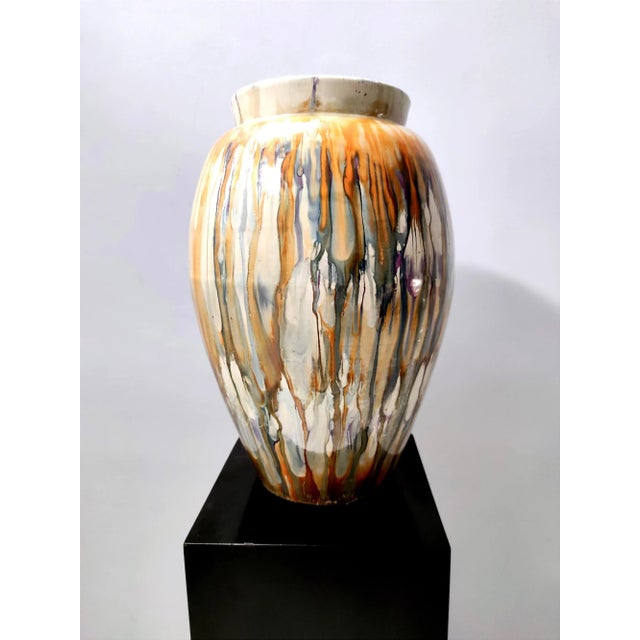 Vintage Lacquered Earthenware Vase by Pasquinucci, 1940s For Sale - Image 4 of 15