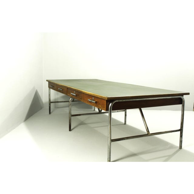 Brown Vintage Bauhaus Desk in Oak, 1930s For Sale - Image 8 of 18