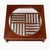 A beautifully crafted square coffee table by Stickley , made from solid cherry and featuring a striking inset plate-glass...