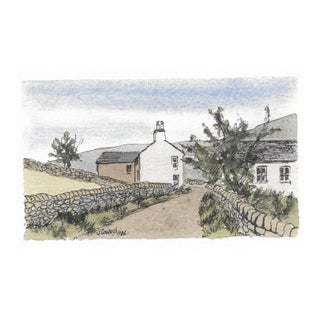 1985 John Coward Kettlewell Yorkshire England Watercolor For Sale