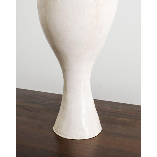 White Sculptural and Plaster Vase by Grillo Demo For Sale - Image 5 of 8