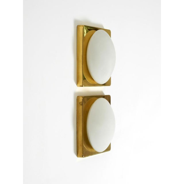 Metal Vintage Brass Wall Lamps by Rolf Krüger for Heinz Neuhaus Leuchten, 1970s, Set of 2 For Sale - Image 7 of 18