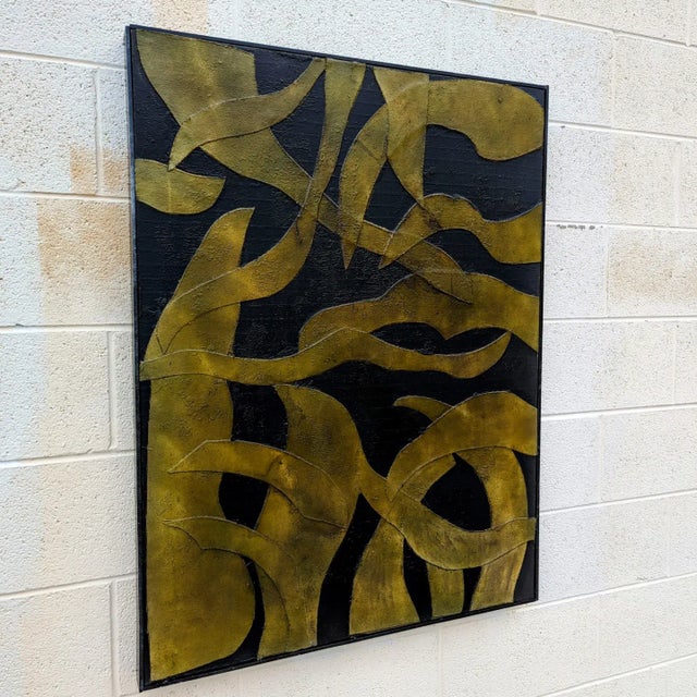 Contemporary Contemporary Abstract Original Mixed-Media Painting by Kelly Caldwell For Sale - Image 3 of 5