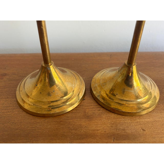 Vintage Cherub Putti Candleholder Pair For Sale - Image 4 of 6