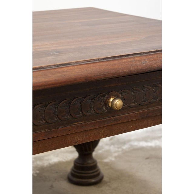 Rustic Coffee Table in Walnut For Sale - Image 3 of 14