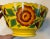 Ceramic Antique Early 19th Century English Staffordshire Canary Yellow Bowl With Hand Painted Roses For Sale - Image 7 of 12