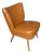 Vintage Cocktail Chair in Caramel Skai Faux Leather, 1960s For Sale