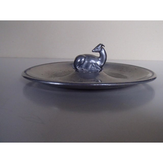 Silver Danish Tin Plates from Just, 1930s, Set of 2 For Sale - Image 8 of 12