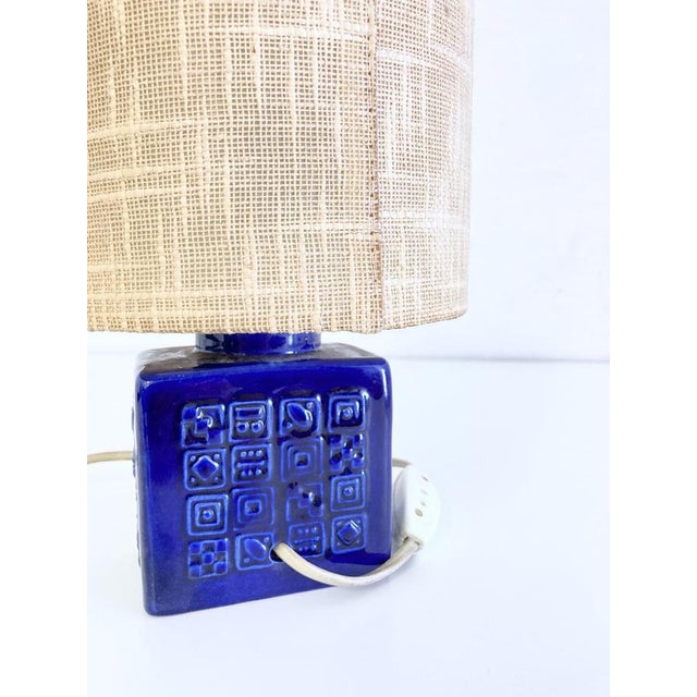 Textile Ceramic Table Lamp by Hans Siery for Carstens, 1960s For Sale - Image 7 of 9