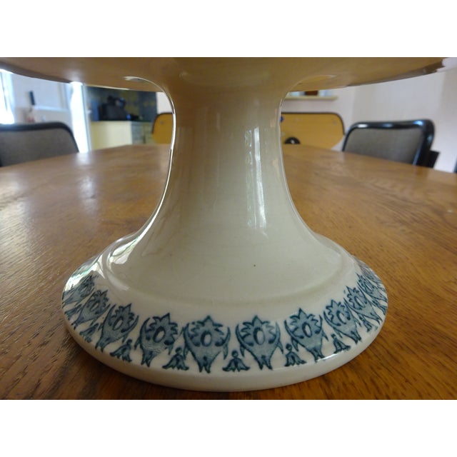 Ceramic Large Terre De Fer Compote Dish by HB&Cie, 1890s For Sale - Image 7 of 18