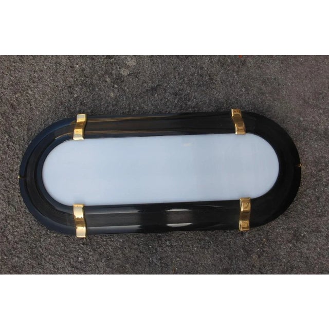 Italian Black & Gold Sconce, 1970s For Sale - Image 10 of 11