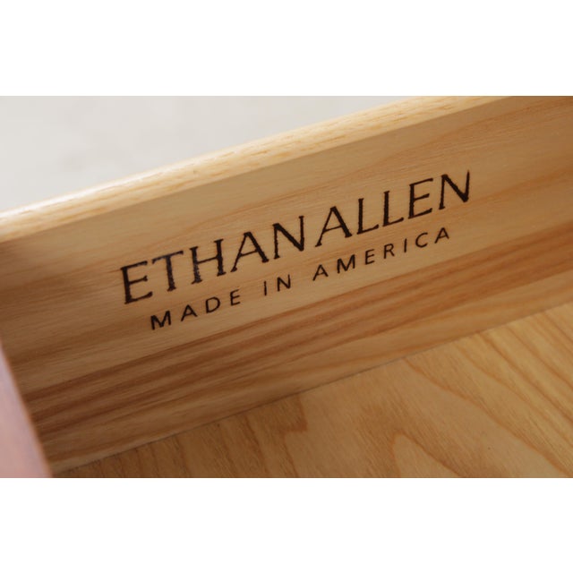 Pair of Ethan Allen Cherry Nightstands For Sale - Image 17 of 18