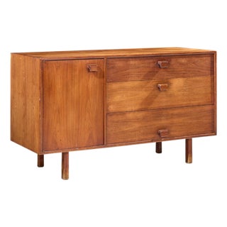 Jens Risom Mid Century Walnut Credenza For Sale