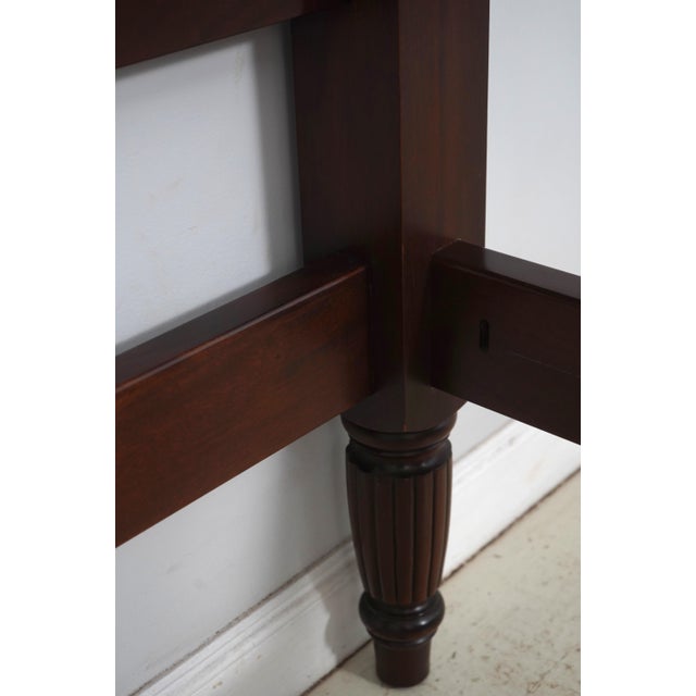 Stickley Colonial Williamsburg Carved Mahogany Queen Poster Bed For Sale - Image 15 of 18