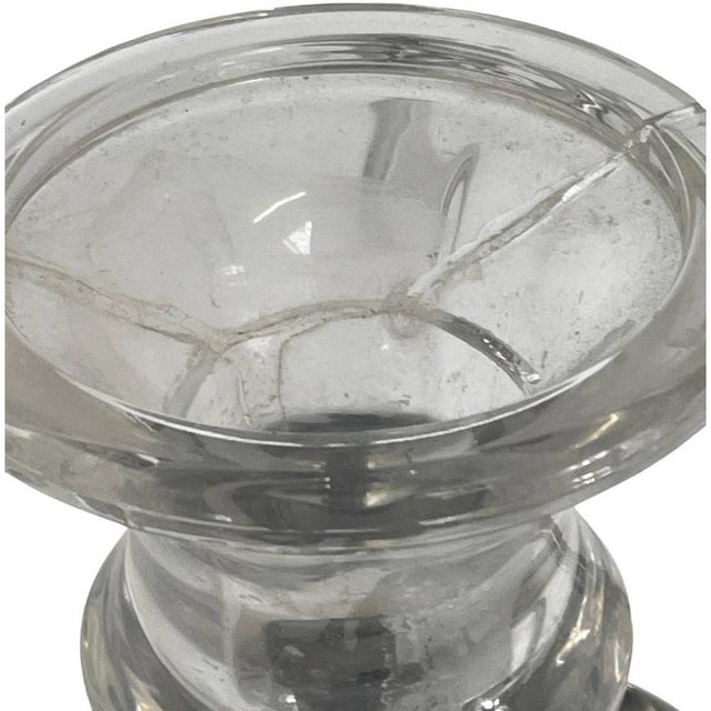 Extra Large 9-Light Floor Lamp with Chromed Metal and Glass Tops For Sale - Image 3 of 9