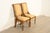 Karges Furniture Karges French Regency Louis XVI Carved Walnut and Gold Gilt Side Chairs or Dining Chairs | Pair For Sale - Image 4 of 14