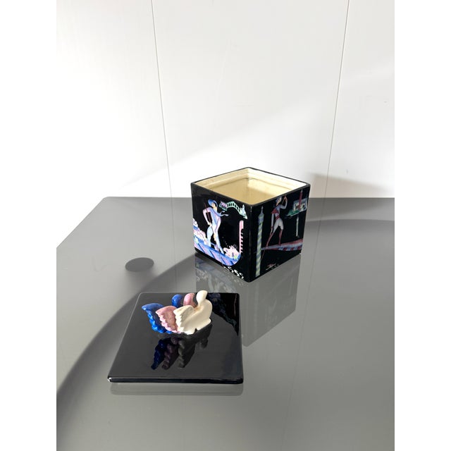 Blue Venice Box by Gigi Chessa for Lenci, 1930s For Sale - Image 8 of 11