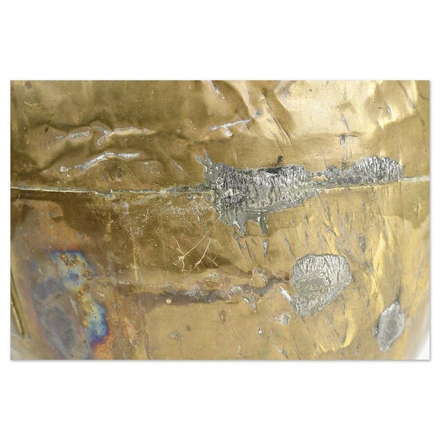 Vintage Golden Vase in Brass For Sale - Image 4 of 6