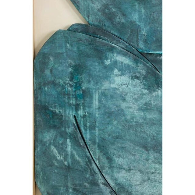 Sortez du Cadre Bas-Relief Panel, Wood and Oxidized Copper, Framed For Sale - Image 4 of 11