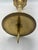 English Tall Brass Candlestick With Picket Top For Sale - Image 3 of 6