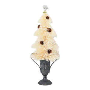 Holiday Tree in Barbour Silver-Plate Urn