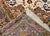 Persian Vintage Persian Tabriz Square Area Rug, Hand-Knotted Wool & Silk, Fine Medallion Floral Pattern, Ivory & Pale Pink, 7x7 For Sale - Image 3 of 16