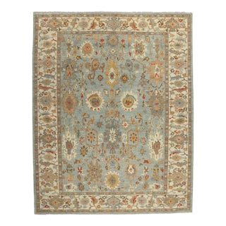 Blue Persian Sultanabad Rug, - 10'10 X 13'07 For Sale