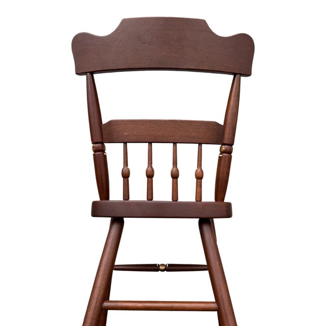 Vintage Amish Hand-Painted Folk Art Wooden Chairs – Set of 2, Country Style For Sale - Image 15 of 18