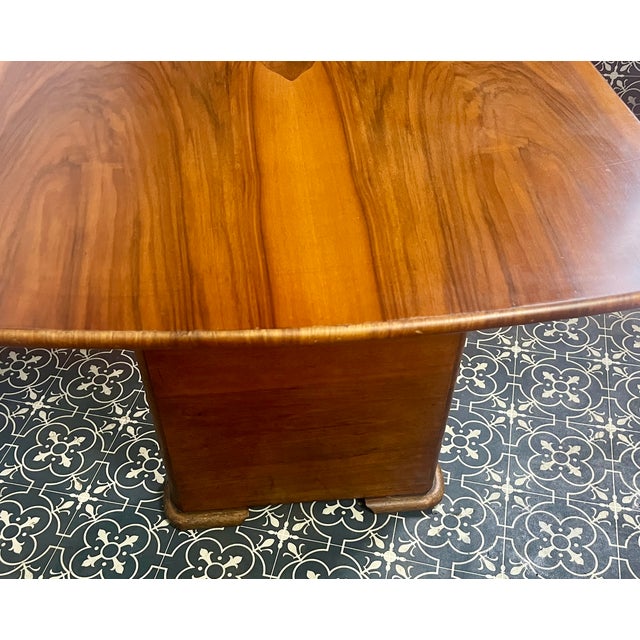 Vintage Art Deco Burr Walnut Dining Table, 1930s For Sale - Image 10 of 18