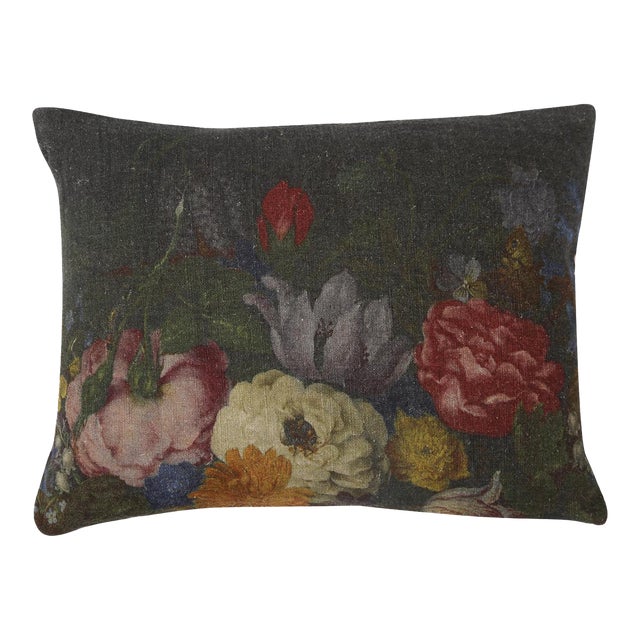Antwerp Linen Cushion Pillow, 12"x16" For Sale