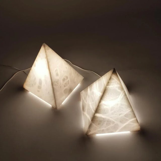 Spanish Alabaster Table Lamps, 1950s, Set of 2 For Sale - Image 9 of 11