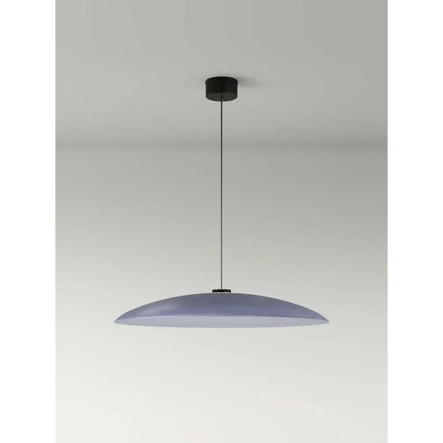 Large Blue Headhat Plate Pendant Lamp by Santa & Cole For Sale - Image 4 of 10