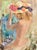 Wallace Bassford- Nude Girl Trying a Flowery Hat in the Mirror- Oil Painting For Sale - Image 4 of 8