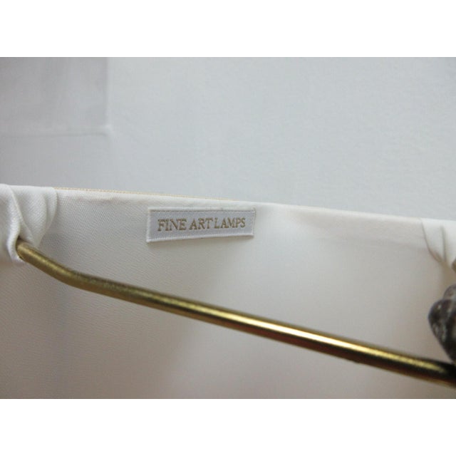 1990s Fine Art Lamp French Regency Gold Metal Filigree Lamp Wall Sconce Pole Lamp A For Sale - Image 10 of 13