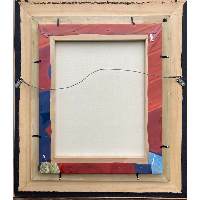 Vintage Original Yachting Painting by Lake Tahoe Artist Andrew Bolam - Framed For Sale - Image 11 of 12