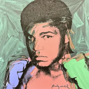 After Andy Warhol, Muhammad Ali Blue-Green, 1980s, Print