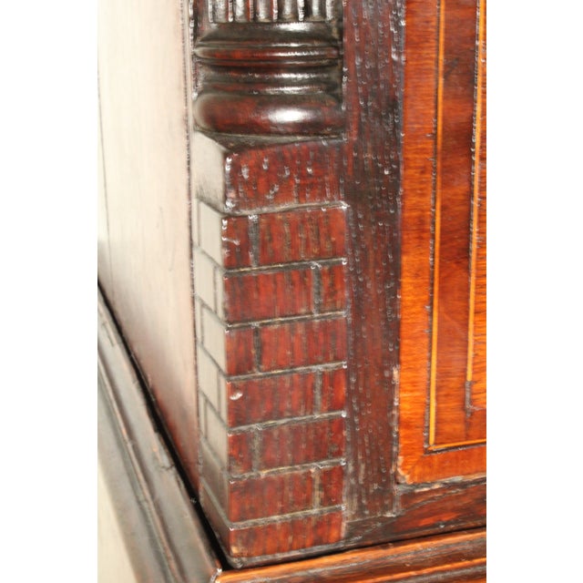 Antique George III Style Oak Chest on Chest For Sale - Image 9 of 14